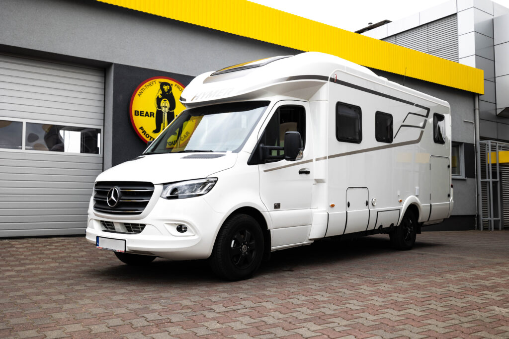 Mercedes Hymer - Montering av tyverisikring