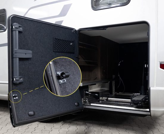 Sikring av oppbevaringsrom i bobil
